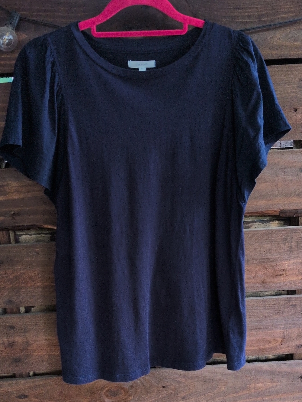 Maurices Navy Short Sleeve Scoop Neck Tee MEDIUM